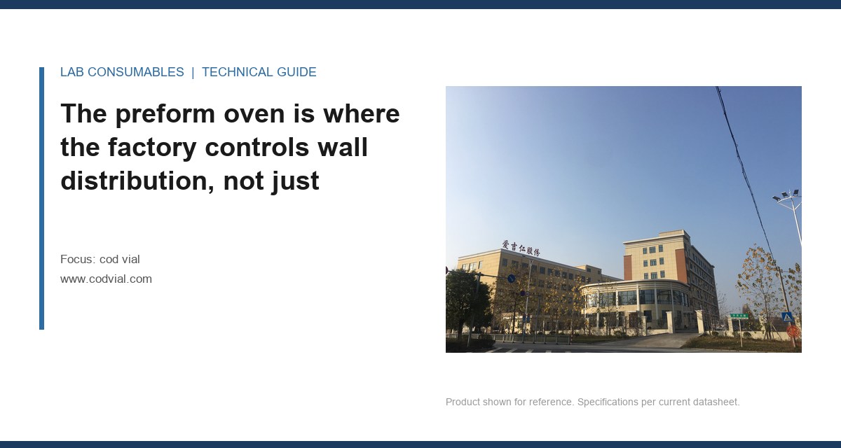 The preform oven is where the factory controls wall distribution, not just