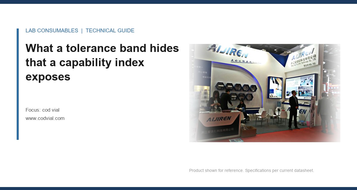 What a tolerance band hides that a capability index exposes